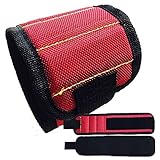 BEATON JAPAN マグネット内蔵 アームバンド リストバンド ネジ ビス 釘などの落下防止に レッド