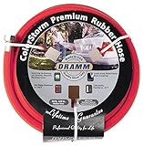 Dramm 17001 ColorStorm Premium 50-Foot-by-5/8-Inch Rubber Garden Hose, Red [並行輸入品]