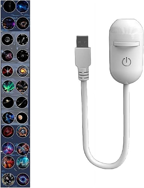 2-in-1 ギャラクシープロジェクターナイトライト、2-in-1 星空ナイトライトプロジェクター、USB LEDプラネタリウム北極星宇宙ライトHDプロジェクターランプ、寝室、寝室、天井、車、パーティー、バーの装飾用 (24個) - 1