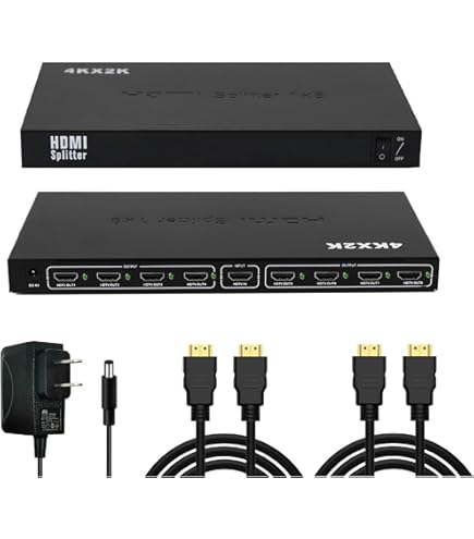 Amazon.co.jp: HDMI分配器 HDMIスプリッター 1入力8出力 超鮮明画質