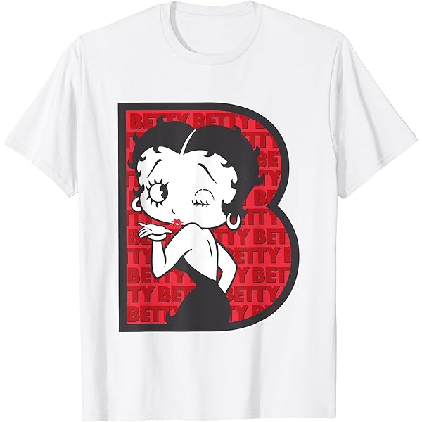 チャッピー　ｔシャツちゃんｂ Amazon | ベティ・ブープB ウィンク付き文字 Tシャツ | Tシャツ