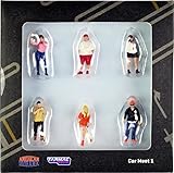 ターマックワークス x アメリカンジオラマ 1/64 フィギア カーミート 1 Tarmac Works x American Diorama Figures Car Meet 1 [並行輸入品]