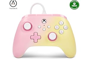 【国内正規品 2年保証】PowerAアドバンテージ有線コントローラー Xbox Series X|S用 - ピンクレモネード 二重振動機能 Xbox Series X|S用 PC Windows 10/11 (公式ライセンス取得) XBGP0183-