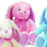 BabyRice New Baby Boy or Girl Soft & Cuddly Floppy Long Eared Rabbit - Choose your colour (PINK RABB