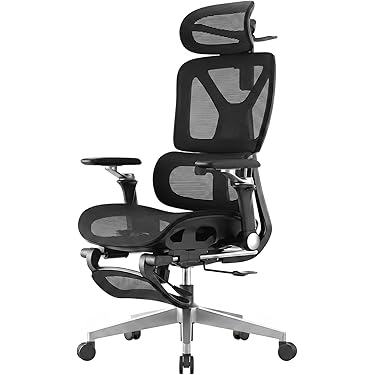 メッシュチェア ワークチェア オフィスチェア メッシュ 肘付 ヘッドレスト DX-1HR-GY