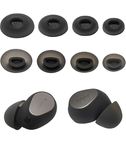 Amazon | kwmobile 8x イヤーチップ Jabra Elite 10 / E10対応