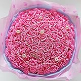 99本のバラ シャボンフラワー ブーケ プレゼント ギフト S-070 (ピンク)