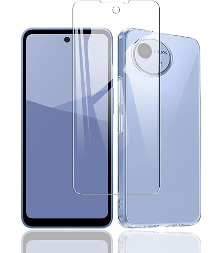 Amazon.co.jp: For Aquos Wish5 用の ケース 【1枚セットガラス 