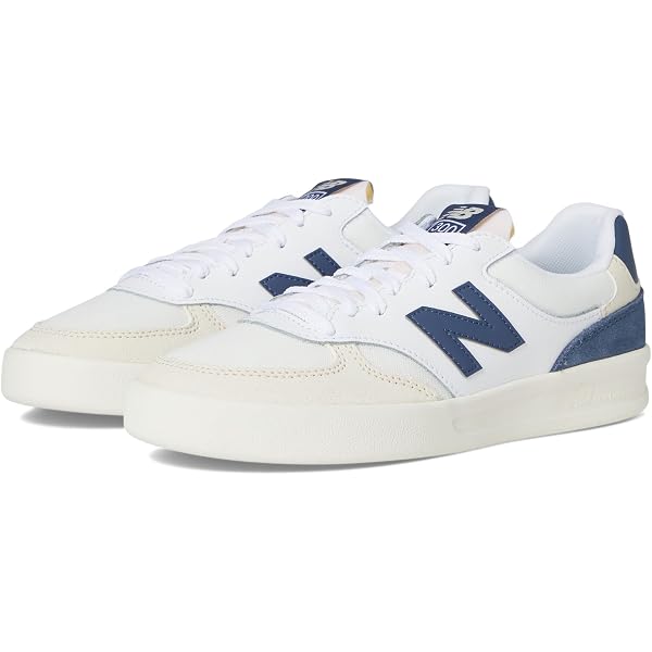 NEW NEW BALANCE men\'s 300 v3 court shoes in white/sea salt/vintage indigo Unisex Sneakers & Athletic Shoes New Balance Classics 300  main image 4