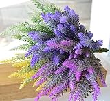 funpa 5 bunch人工ラベンダーフラワーフェイク花Bunchプラスチックラベンダーブーケウェディングインテリア One Size ブルー 45Y1261Y191