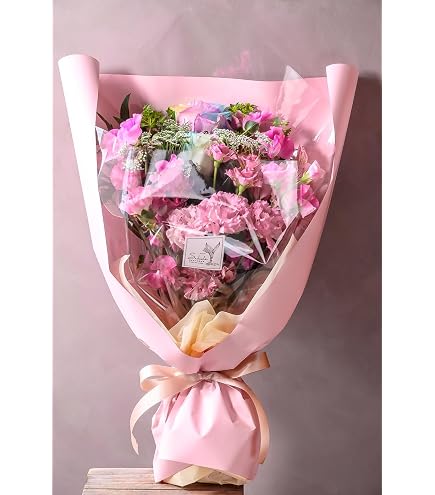 Amazon｜PURIZA 生花 キングプロテア (ピンク) アレンジ 花束 ブーケ