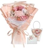 Amazon｜CUAMORYU バルーンブーケ ソープフラワー 花束 ピンク 造花