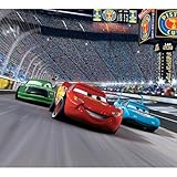 Blue Mountain Wallcoverings DMM2517 Cars Race Track Self-Stick Mini Wall Mural 31.625-Inch by 28.375