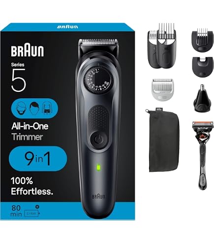 BRAUN XT5 ボディ・フェイス用トリマー Amazon.co.jp: Braun Series XT5 5300、ハイブリッドエレクトリック