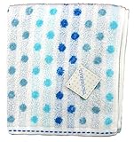 日繊商工 TROUSSEAU ピンドッツ ウォッシュタオル ブルー QLT-1519