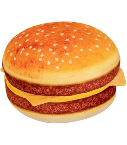 Amazon.co.jp: GKWW チーズバーガー ぬいぐるみ 枕 ハンバーガー