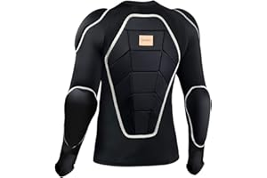 BenKen メンズ レディース ボディープロテクターシャツスキー保護ウエア3D EVA パット使用 耐衝撃 衝撃防護用コンプレッションウエア吸汗速乾 高弾力 スノーボード アイスホッケー バイク用