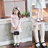 激可愛 【韓国スタイル子供服】 キッズ　スパッツ・レギンス 女の子 ストレッチ★タイツ・スパッツ ★ 全2色選100/110/120/130/140 Beige,140