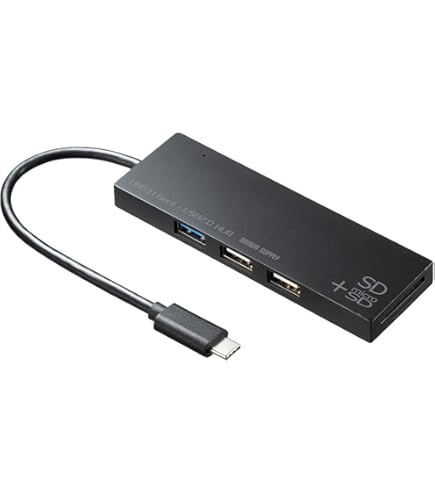 Amazon.co.jp: サンワサプライ USB3.1 Gen1+USB2.0コンボハブ 4ポート