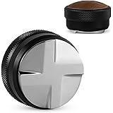 MHW-3BOMBER コーヒーディストリビューター 58.35mm エスプレッソタンパー ディストリビューター 58mm コーヒー用品 ステンレス製 木の蓋 T5270L4