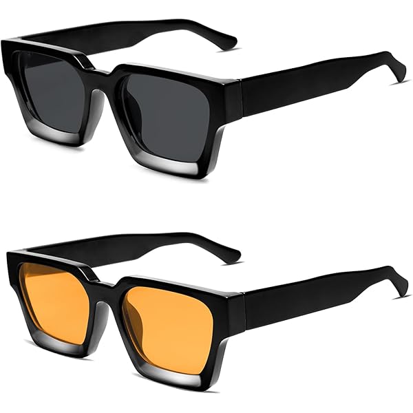 FEISEDY Square Sonnenbrille – Chunky Design, UV400 Schutz, Für Herren & Damen, Rahmenbreite 145 Mm