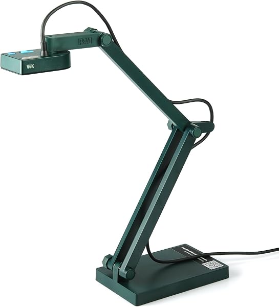 IPEVO 書画カメラ V4K 視野角72° 800万画素 4K(UHD) USB接続 全指向性 マイク ベーシックモデル - 1