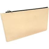 本革ヌメ牛革製集金用ポーチ30cm SA10060（ベージュ）