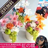 【虹の橋-プリザ】-プリザーブドフラワー お供え 花 ブリザードフラワー 送料無料 献花 命日 お悔やみの花 枕花 仏事 ペット プリザ 供花 仏前 お彼岸 法要 ご霊前 アレンジメント アレンジ 供