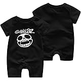 Gorillaz ゴリラズ ベビー服 ロンパース 半袖 ユニセックス カバーオール 上質 日常 カジュアル 可愛い 汗染み防止 弾性 通気 耐久 肌触り 柔らかい 新生児 赤ちゃん 出産お祝い 子供の日