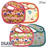 (ディラッシュ) DILASH 秋'14 おうち＆きのこ２Pスタイ（よだれかけ） F ピンク/オレンジ
