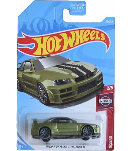 Amazon | 2014 Hot Wheels Nissan Skyline GT-R (R34) Blue 230