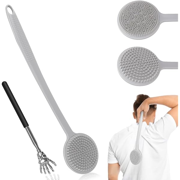 Cactus Scratcher Original Back Scratcher - 2-Sided Back Scratching Tool For Hard-to-Reach Area, Durable 45\" Strap With Ball Handles For Towel Like Operation, Universal Gifts For Men And Women, Black