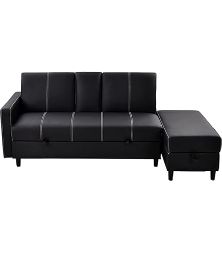 Amazon｜多機能ソファベッド ソファ ドリンクホルダー付き 引き出し 3