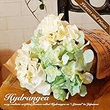 ハイドレンジア あじさい ホワイト グリーン 緑 造花 花 観葉植物 ブーケ 花束 セット CT触媒 フェイクフラワー 白 緑