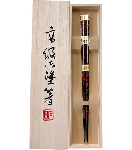 Amazon｜津軽塗箸 青上 緑23.5cm 天然木 製作工程の丁寧さから