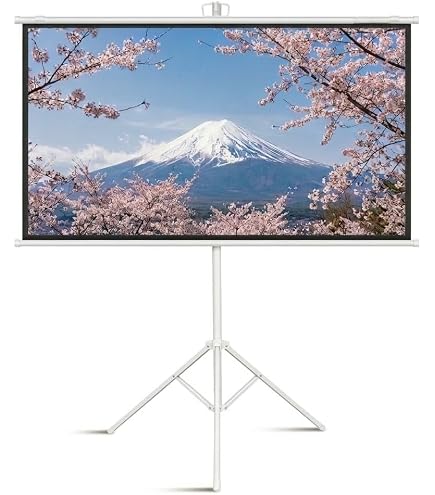 Amazon | Lumlisve プロジェクタースクリーン 自立式 吊り下げ両用 高