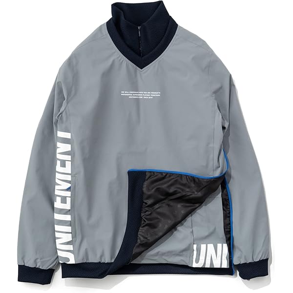 unitement グレー Vネックジャケット LL