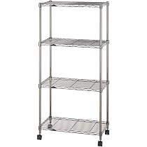 Amazon.co.jp: ドウシシャ ルミナス ブラック 幅60 4段 スチールラック