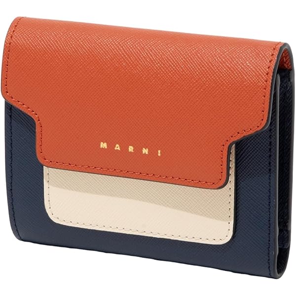 Amazon | [マルニ]三つ折り財布 トランク トリフォールドウォレット