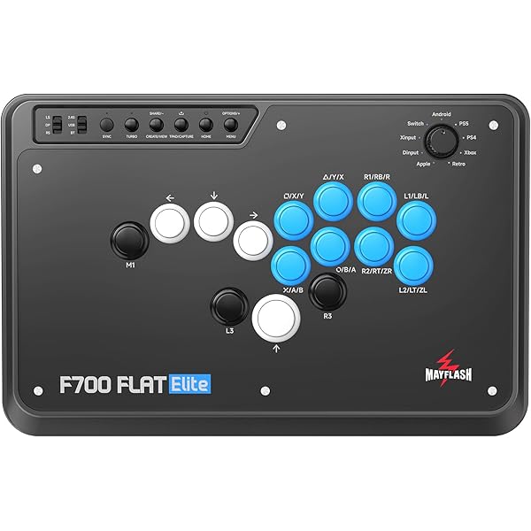 MAYFLASH F500 FLAT Elite Fight Stick All Button Arcade Leverless