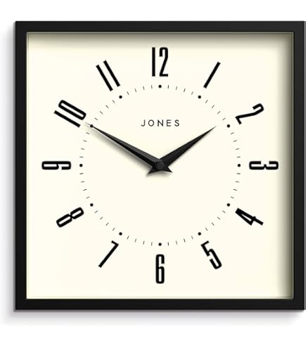 Amazon.co.jp: JONES CLOCKS® 映画壁掛け時計 | 長方形レトロ時計 | 10