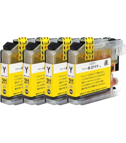 Amazon.co.jp: LC211-M/マゼンタ 4本セット Brother用 新互換インク