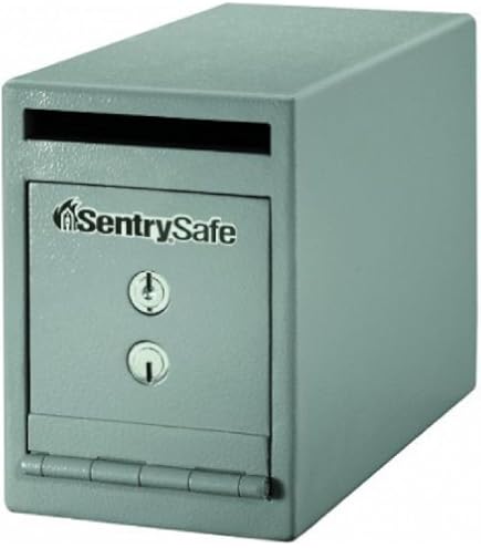 Protex Drop Box Safe SDB-100 - Cash & Check Deposit Safe With Saw-Toothed Baffle, 4 Anchor Holes (Indoor Use)
