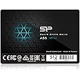 Silicon Power Ace A55 512GB SATA SSD, Up to 560MB/s, 3D NAND with SLC Cache, 2.5 Inch SATA III 6Gb/s Internal Solid State Dri