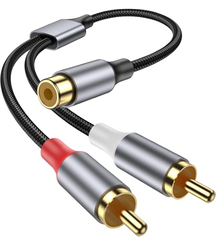 Amazon | 同軸RCAケーブル SOUNDFAM RCA分岐ケーブル1オス- 2メスRCA