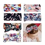 Blulu Baby Girl Turban Knot Rabbit Hairband Headwear Headbands (6 Pack) [並行輸入品]