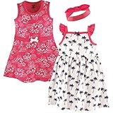 ハドソンベビー女の子3 Pieceドレスとヘアバンドセット12 to 24 Monthsトロピカル