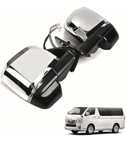 Amazon | ハイエース 200系 6型ルック ウインカー付 ドアミラー 電動