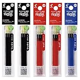 【黒6本 赤6本 青3本 計15本】PILOT フリクション ボール 替芯 0.5mm ボールスリム 多色多機能 極細 黒 LFBTRF30EF3B ×2袋 + 赤 LFBTRF30EF3R ×2袋 + 青 LFBTRF30EF3L