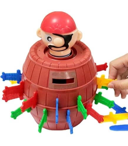 大きな海賊樽 子供のおもちゃ インタラクティブな小さなテーブルゲーム Amazon.co.jp: QINMOZH 超飛びジャンボ黒ひげ危機一発おもちゃの海賊の
